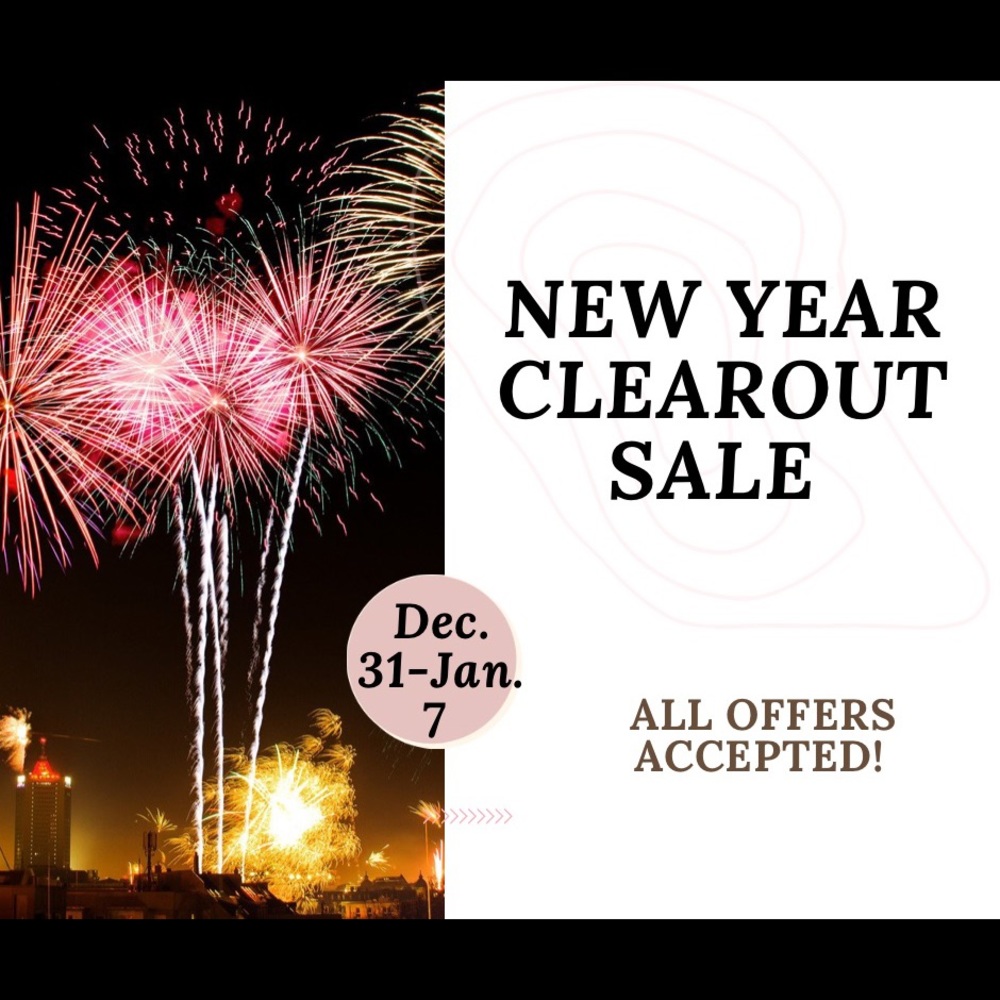 New Year Clear Out Sale on all of my closet !!!